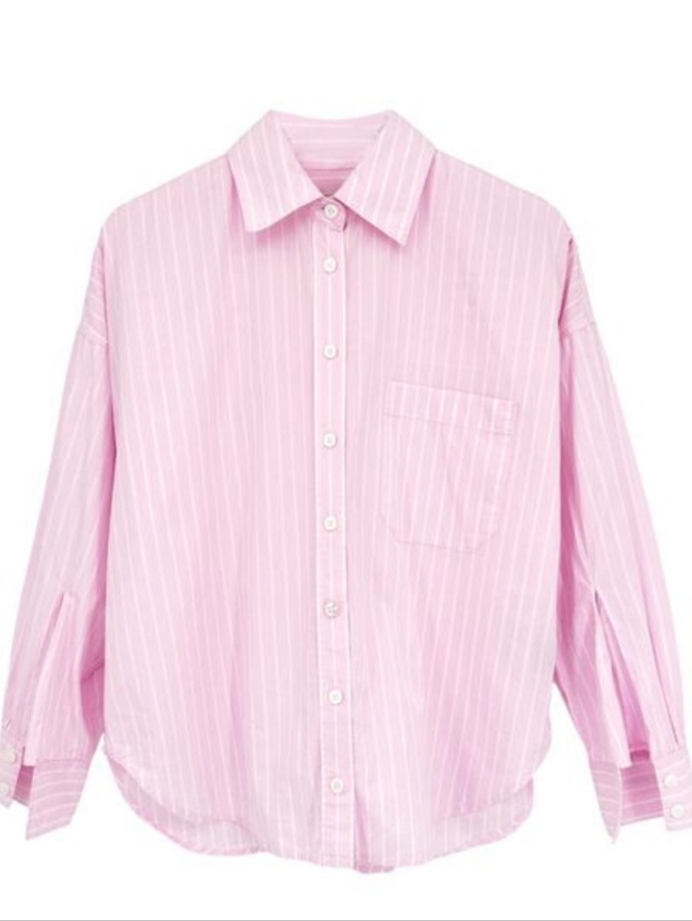Zadig & Voltaire Light Pink Striped Dress Shirt